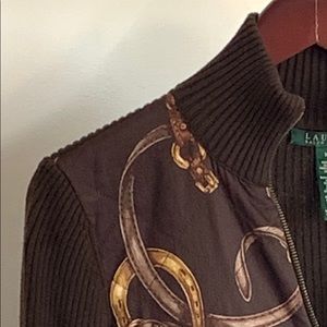 Lauren Zipper Bridled Sweater